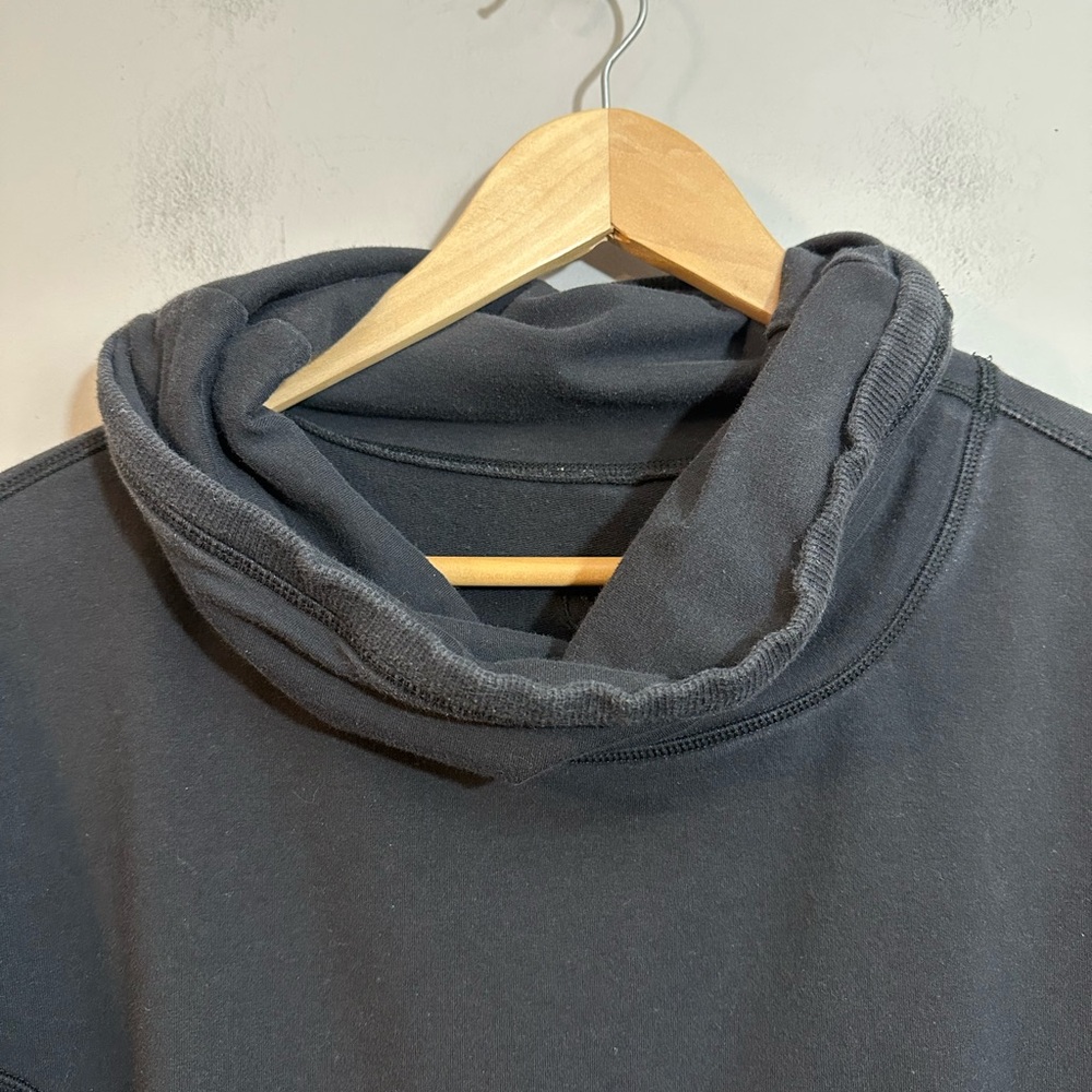 Lululemon Black Cowl Neck Pullover Sweater Pockets Size 6 - Picture 5 of 8
